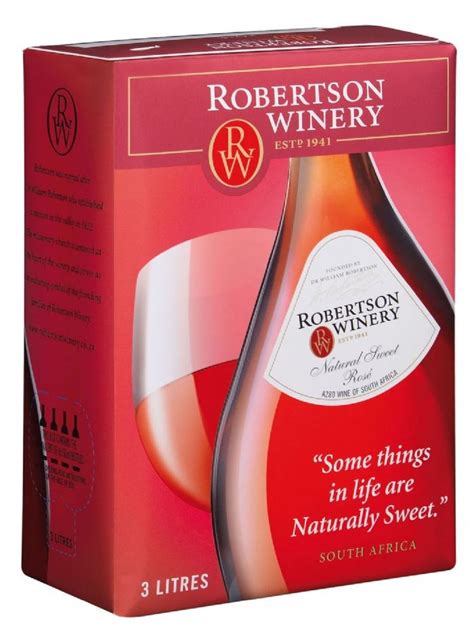 Robertson Winery 3L Slimline Natural Sweet Rosé NV | wine.co.za