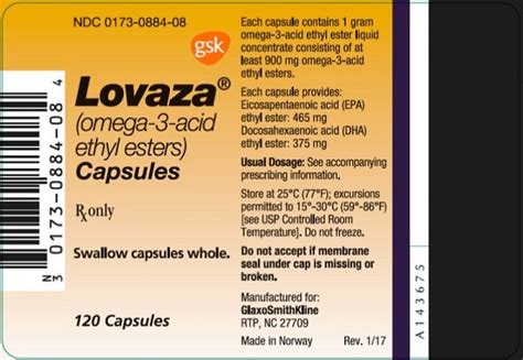 Lovaza - FDA prescribing information, side effects and uses