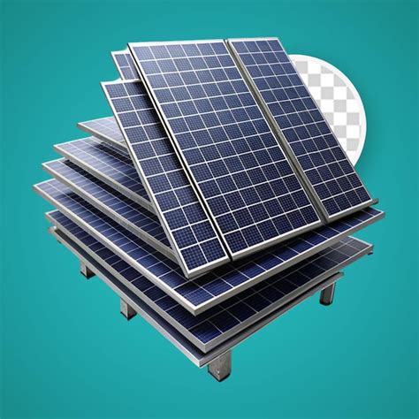 Premium PSD | 3d realistic isolated solar panel battery