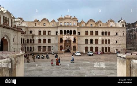 Visitors are seen moving around the Qila Mubarak Fort in Patiala district of Punjab. Qila ...