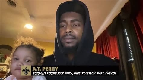 2023 NFL Draft: A.T. Perry's 1st Interview with Saints