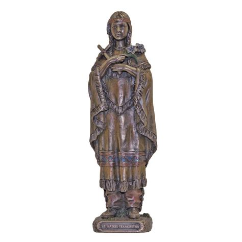 St. Kateri Tekakwitha Statue 8'' | Statue, Bronze statue, Bronze