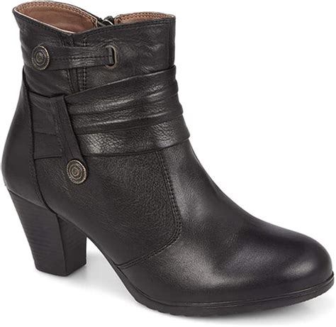 Bellissimo Womens Faux Button Ankle Boots Lightweight Shoes: Amazon.co ...