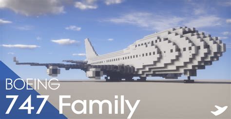 Boeing 747 Family Minecraft Map