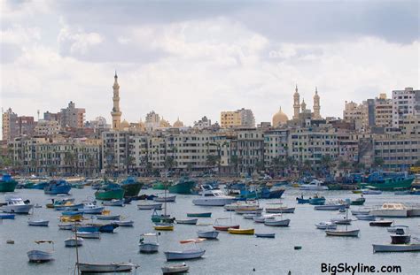 Skyline photos of Alexandria in Egypt