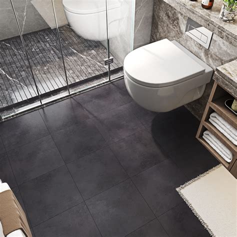 Grey Slate Tile Bathroom