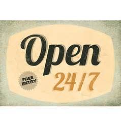 172retro vintage open closed sign collection Vector Image