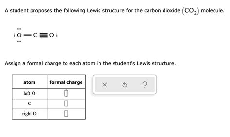 SOLVED: A student proposes the following Lewis structure for the carbon ...