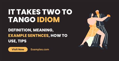 It takes two to tango Idiom - 19+ Examples, How to Use, PDF, Tips