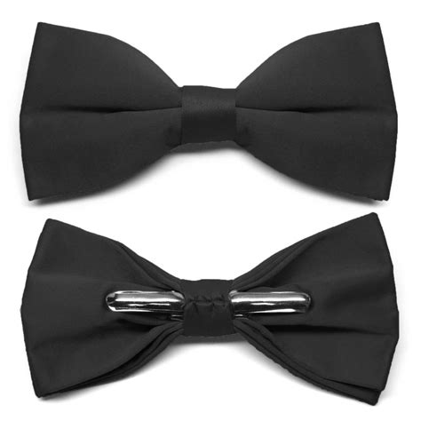 Black Clip-On Bow Tie | Shop at TieMart – TieMart, Inc.