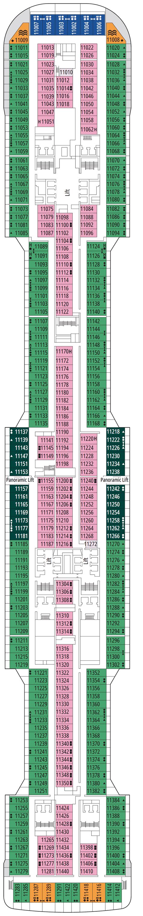 MSC Virtuosa Deck Plan