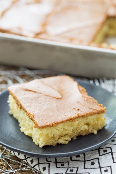 Southern Caramel Sheet Cake - Willow Bird Baking