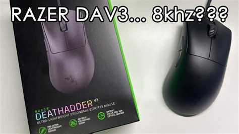 Razer Deathadder v3 wired, 8khz?(unboxing, soundtest, software and ...