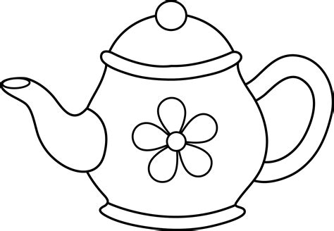 Free Teapot Clipart Black And White, Download Free Teapot Clipart Black ...