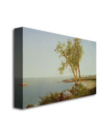 Trademark Global John Kensett 'Rhode Island Coast' Canvas Art - 47" x 30" - Macy's