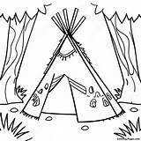 Colorful Teepee In The Forest Coloring Page  Pagescom sketch template