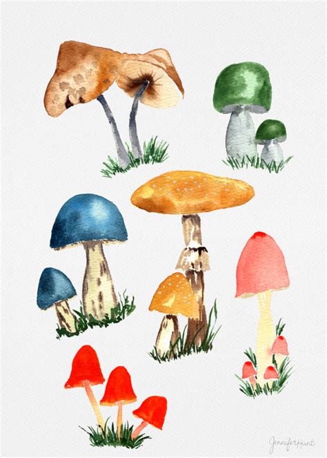 Mushroom Artprint - Vivia Print