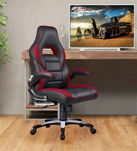 Buy Elegant Modern Gaming Chair In Red Colour by Adiko Systems Online ...