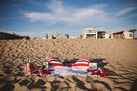 Romantic Beach Proposal - Los Angeles Proposal Idea