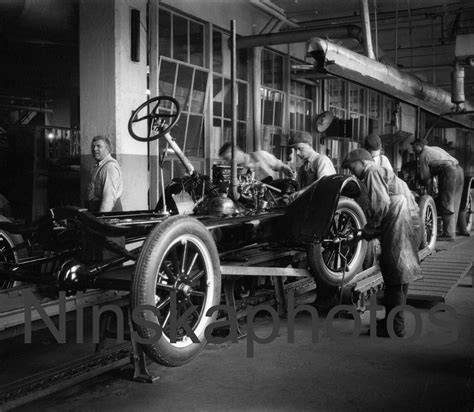 Ford Model T, Assembly Line, Ford Factory Fordson Plant, Detroit ...