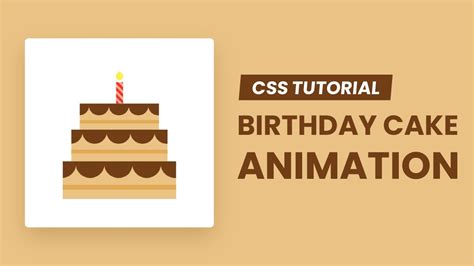 CSS Birthday Cake Animation | Coding Artist