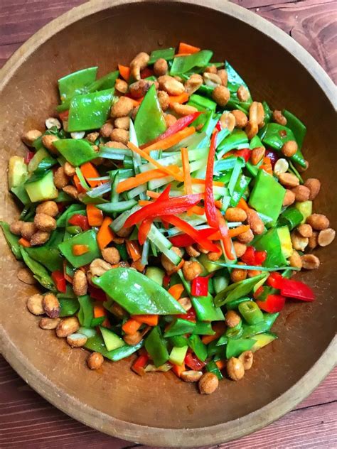 Crunchy Pea Pod Salad with Thai Inspired Vinaigrette | Salad recipes ...