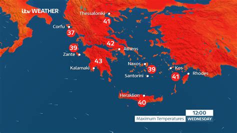 Greece mainland and islands weather forecast as wildfires ravage Rhodes ...