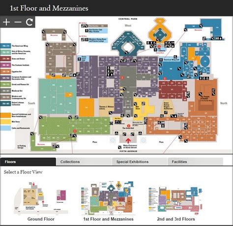 The Metropolitan Museum of Art - Museum Map | Map art, Metropolitan ...
