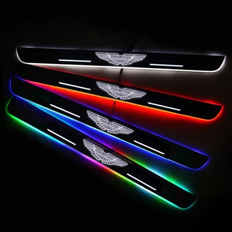 LED Aston Martin Door Sills with 7 Color Change|CarLEDLogo