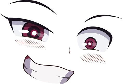 "smug anime girl transparent" by arukan11 | Redbubble