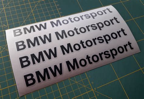 Set of 4 x BMW Motorsport window decal sticker compatible with BMW | eBay