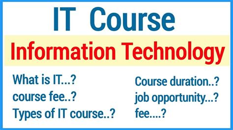 IT course detail in Hindi | career in IT | IT course fee | IT course in India | - YouTube