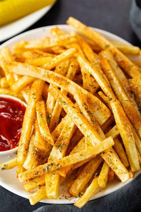 This homemade french fry seasoning recipe can be used for fresh or ...