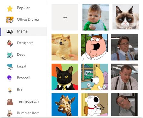 The Microsoft Teams "Meme" sticker pack : r/FellowKids