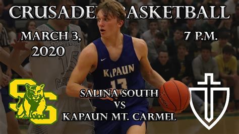 Kapaun Mt. Carmel Basketball vs Salina South 3/3 - YouTube