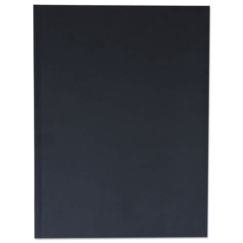 Casebound Hardcover Notebook, Wide/Legal Rule, Black Cover, 10.25 x 7. ...