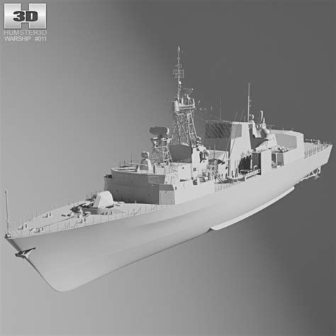 Halifax class frigate 3D model - Ship on Hum3D