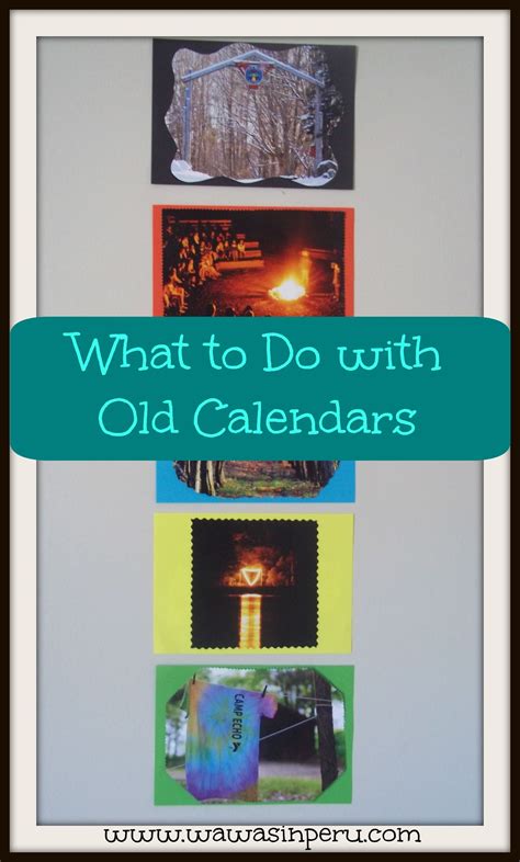 What to Do With Old Calendars in 2023 | Calendar craft, Book crafts, Paper crafts diy tutorials