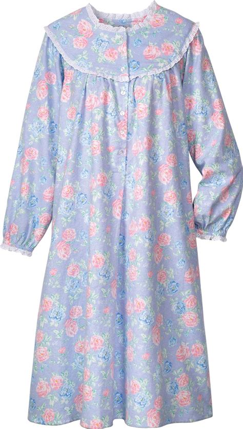 Lanz Nantucket Rose 44 Inch Flannel Nightgown | Nachtwäsche