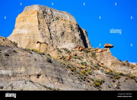 Makoshika State Park Stock Photo - Alamy