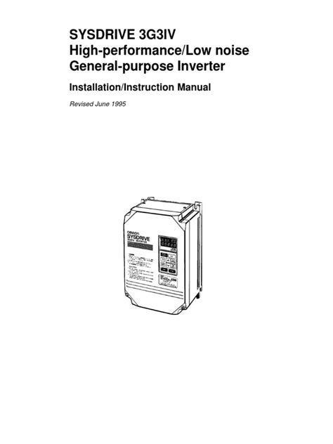 Omron 3 G 3 | PDF | Power Supply | Power Inverter