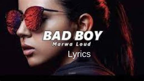 Bad Boy - Marwa Loud (Lyrics) 🎵 - YouTube