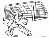 Sports Coloring Pages Hockey Goalie sketch template