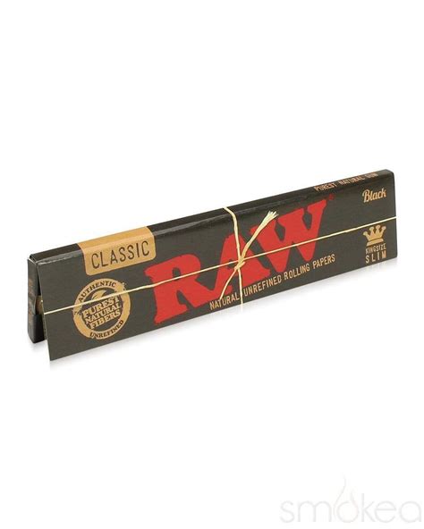 Raw Black Classic King Size Slim Rolling Papers– SMOKEA®