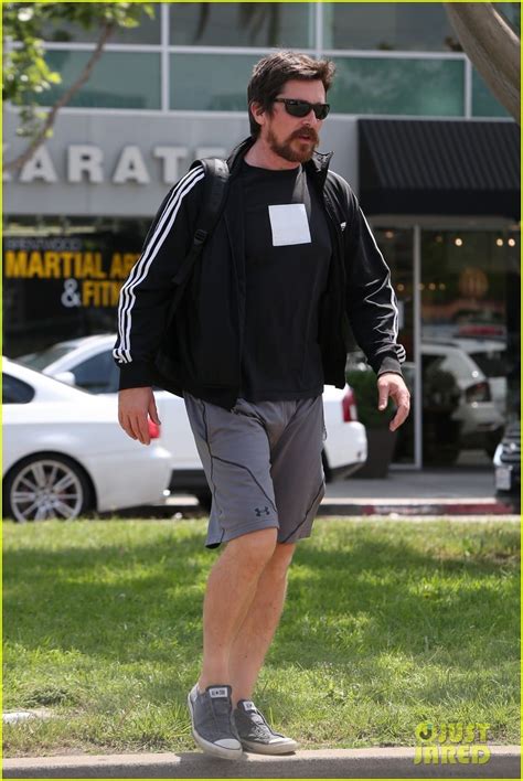 Photo: christian bale steps out in his workout gear for a meeting 19 ...