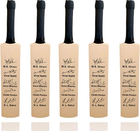 AEM Wood Virat Kohli Miniature Signature Cricket Bat With Photo ...