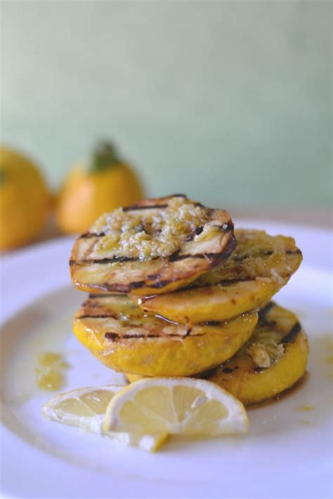 Pâtisson Grillés (Grilled Pattypan) with Garlic and Lemon