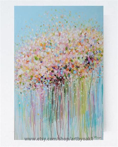 ORIGINAL Abstract Painting by Heun Oak Kim,pastel Color, Soft Color ...