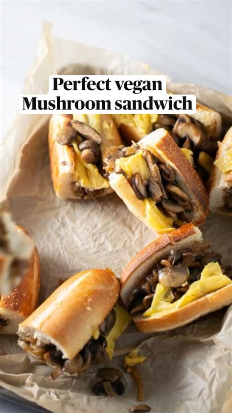 Perfect vegan Mushroom sandwich | Vegan dinner recipes, Food videos ...