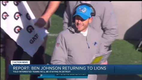 Report: Ben Johnson tells interested teams he'll remain with Lions